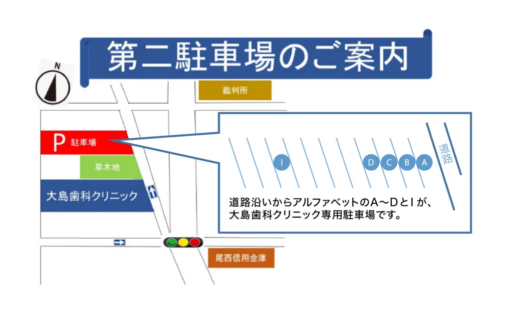 第二駐車場のご案内